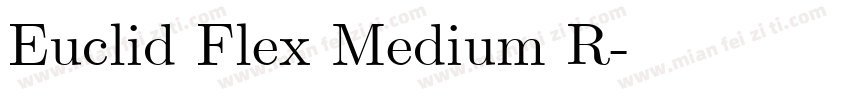 Euclid Flex Medium R字体转换